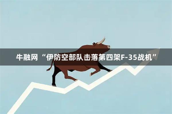 牛融网 “伊防空部队击落第四架F-35战机”