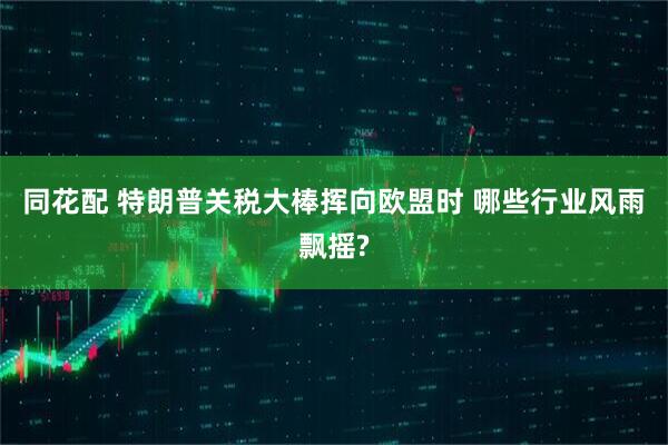 同花配 特朗普关税大棒挥向欧盟时 哪些行业风雨飘摇?