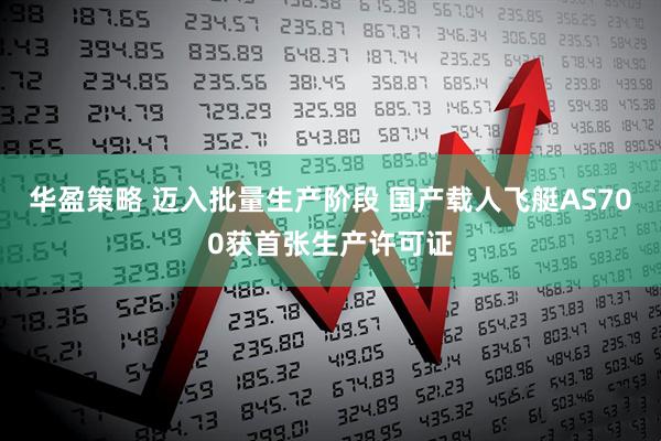 华盈策略 迈入批量生产阶段 国产载人飞艇AS700获首张生产许可证