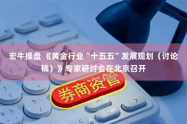 宏牛操盘 《黄金行业“十五五”发展规划（讨论稿）》专家研讨会在北京召开