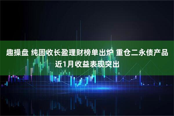 趣操盘 纯固收长盈理财榜单出炉 重仓二永债产品近1月收益表现突出