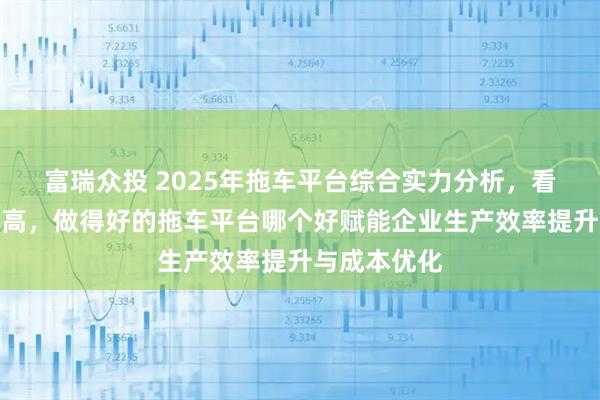 富瑞众投 2025年拖车平台综合实力分析，看看谁评分最高，做得好的拖车平台哪个好赋能企业生产效率提升与成本优化